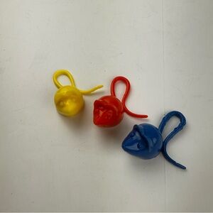 Mouse Trap 1994 Milton Bradley 3 Mice Players ONLY Replacement Pieces